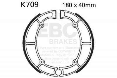 Szczęki hamulcowe EBC K709 (1 kpl.)