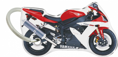 Brelok na klucze ONEDESIGN dwustronny, wypukły PF23P Yamaha R1 rosso