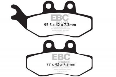 Klocki hamulcowe EBC SFA194HH skuterowe (kpl. na 1 tarcze)