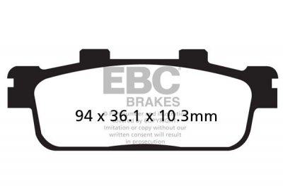 Klocki hamulcowe EBC SFA427 skuterowe (kpl. na 1 tarcze)