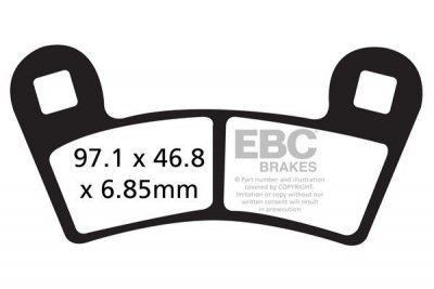 Klocki hamulcowe EBC SXR456HH Side By Side Race Formula (kpl. na 1 tarcze)