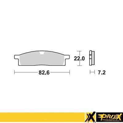 PROX KLOCKI HAMULCOWE KH119 YAMAHA YZ 80/85 93-19, YZ 65 19-20, TTR 125 00-18 PRZÓD