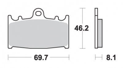 SBS PROMOCJA KLOCKI HAMULCOWE KH158 SPIEK METALICZNY SINTER OFFROAD (WYCZYNOWE)