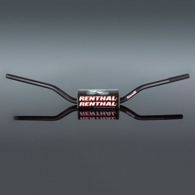 RENTHAL KIEROWNICA 1,1/8 CALA (28,6MM) MX FATBAR HANDLEBARS BLACK RC SX/SXF 06-09, SUZUKI RM/RMZ 06-13 KOLOR CZARNY Z GĄBKĄ