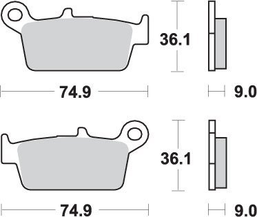 SBS PROMOCJA KLOCKI HAMULCOWE KH131/3 STREET STANDART CERAMIC JINCHENG JC 125 2B 97, MOTOUR UNION JC 125 DEER 98-99 KOLOR CZARNY