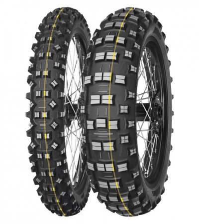 MITAS OPONA 120/90-18 TERRA FORCE-EF SUPER 65R TT TYŁ (ŻÓŁTY PASEK) DOT 45/2024 (ZAMIENNIK:70000179,70000202)