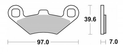 SBS KLOCKI HAMULCOWE NOWOŚĆ KH159 OFF-ROAD SINTER KOLOR ZŁOTY PASUJE DO: ATV POLARIS TRAIL BOSS, SPORTSMAN, MAGNUM, BIG BOSS