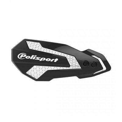 POLISPORT OSŁONY RĄK (LISTKI) MODEL MX FLOW Z UNIWERSALNYM ZESTAWEM MONTAŻOWYM RIEJU MR 250/300 21-25 KOLOR CZARNY