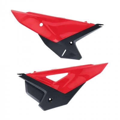 POLISPORT BOCZKI TYLNE HONDA CRF 250R 25; CRF 450R 25 KOLOR CZERWONY (OBIE STRONY)