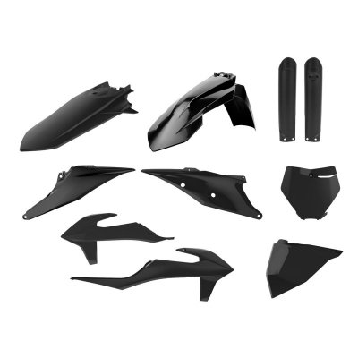 POLISPORT KOMPLET PLASTIKÓW (FULL KIT) KTM SX/SX-F 19-22 W ZESTAWIE TABLICA PRZEDNIA (8666400003) I OSŁONY AMORTYZATORÓW (839860