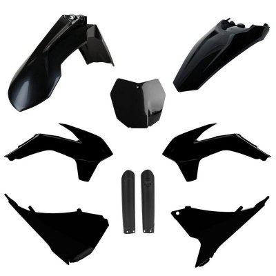 POLISPORT KOMPLET PLASTIKÓW (FULL KIT) KTM SX/SX-F/XC-F 15 W ZESTAWIE TABLICA PRZEDNIA (8659100003) I OSŁONY AMORTYZATORÓW (8398