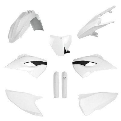 POLISPORT KOMPLET PLASTIKÓW (FULL KIT) HUSQVARNA TC/FC 15 W ZESTAWIE TABLICA PRZEDNIA (8672200001) I OSŁONY AMORTYZARORÓW (83986