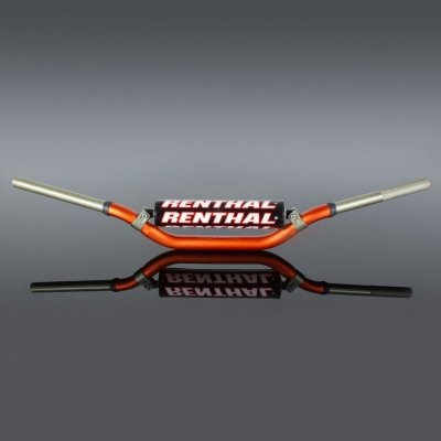 RENTHAL KIEROWNICA 1,1/8 CALA (28,6MM) MX TWINWALL 996 HANDLEBAR ORANGE VILLOPOTO / STEWART PADDED KOLOR POMARAŃCZOWY Z GĄBKĄ