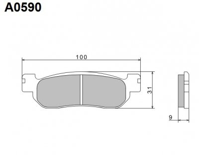 NISSIN KLOCKI HAMULCOWE KH275 PREMIUM SEMI-METALLIC (SPIEK METALICZNY) (ECE R90) (MADE IN JAPAN) (2P-266NS)