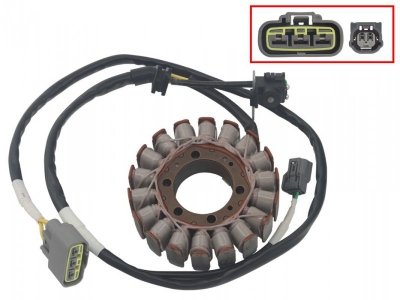 BRONCO UZWOJENIE ALTERNATORA STATOR HONDA TRX 420 14-23 (OEM: 31120-HR3-A41, 31120-HR3-A42, 31120-HR3-HA1) (AT-01495)
