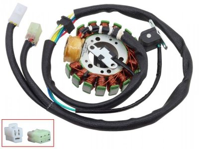 BRONCO 2024/10 UZWOJENIE ALTERNATORA STATOR YAMAHA YFM 350 WOLVERINE 95-99 (OEM: 4KB-85510-10; 4KB-85510-11; 4KB-85510-12)