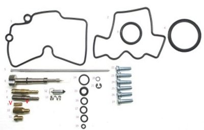 BEARING WORX ZESTAW NAPRAWCZY GAŹNIKA HONDA CRF 150R/RX 08-09 (26-1001)