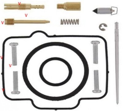 BEARING WORX ZESTAW NAPRAWCZY GAŹNIKA HONDA CR 250R 00, (26-1166)