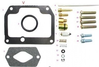 BEARING WORX ZESTAW NAPRAWCZY GAŹNIKA SUZUKI RM 80 86-95 (26-1115)