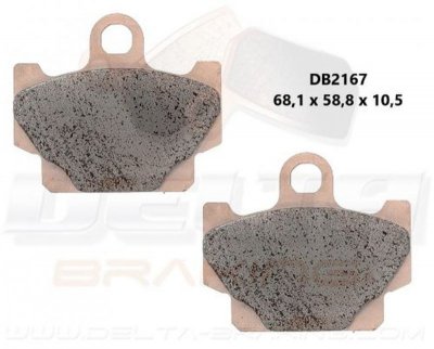 DELTA BRAKING KLOCKI HAMULCOWE PRZÓD KH81 - ZASTĘPUJĄ DB2167MX-D I DB2167QD-D YAMAHA XV 250 VIRAGO 89-94, SR 125 92-96, SR 250 9