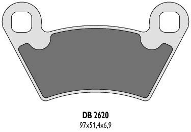 DELTA BRAKING KLOCKI HAMULCOWE KH354 POLARIS - ZASTĘPUJĄ DB2620MX-D ORAZ DB2620QD-D