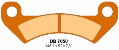 DELTA BRAKING KLOCKI HAMULCOWE PRZÓD JOHN DEERE XUV 325/825/850/855 GATOR 10-11, HPX GATOR 10-11