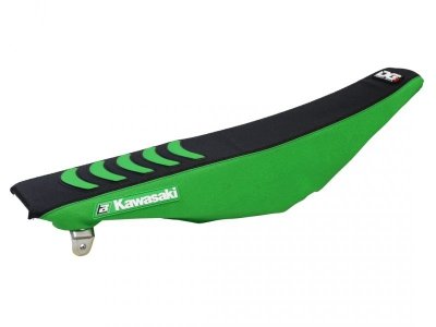 BLACKBIRD POKROWIEC / POSZYCIE NA SIEDZENIE KAWASAKI KXF 250 13-20, KXF 450 12-18 DOUBLE GRIP 3 KOLOR CZARNY ZIELONY