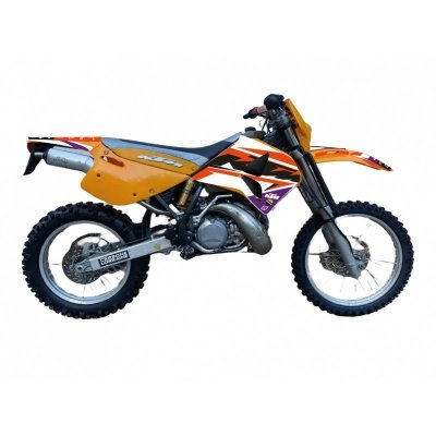 BLACKBIRD KOMPLET NAKLEJEK (OKLEIN) KTM 4T 96-99 (4 STROKE ALL MODELS) DREAM 5 KOLOR POMARAŃCZOWY CZARNY