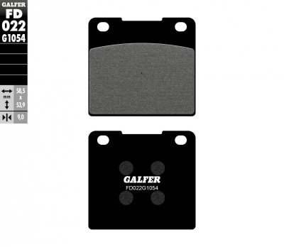GALFER KLOCKI HAMULCOWE KH036 PÓŁMETALICZNE