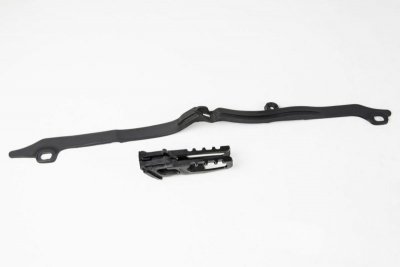 UFO KOMPLET ŚLIZG + PROWADNICA ŁAŃCUCHA HONDA CRF 250R 10-13, CRF 450R 09-12, KOLOR CZARNY