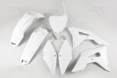 UFO KOMPLET PLASTIKÓW HONDA CRF 250R 18-21, CRF 450R 17-20 KOLOR BIAŁY (HO119E041)