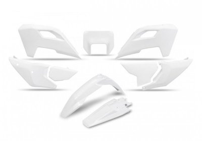 UFO KOMPLET PLASTIKÓW HUSQVARNA TE 150 / 250 / 300 24-25, FE 250 / 350 / 450 / 501 24-25, KOLOR BIAŁY