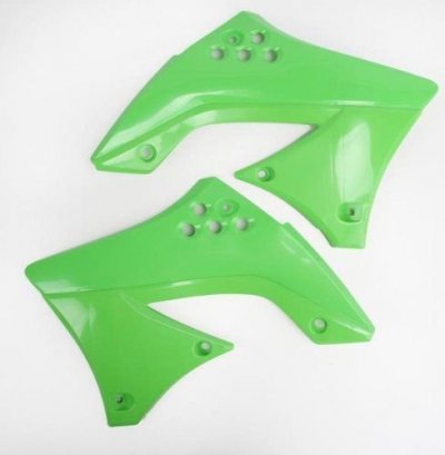 UFO OSŁONY CHŁODNICY KAWASAKI KXF 250 09-12 KOLOR ZIELONY