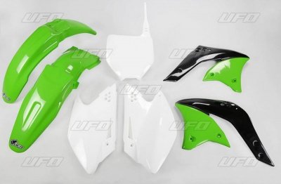 UFO KOMPLET PLASTIKÓW KAWASAKI KXF 250 06 KOLOR OEM (ZIELONY/BIAŁY) (KA204E999)