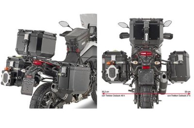 KAPPA STELAŻ KUFRÓW BOCZNYCH MONOKEY CAM SIDE YAMAHA Tenere 700 /WORLD RAID (19-23) - POD KUFRY KFR KFORCE ORAZ KVG KVOYAGER ALU