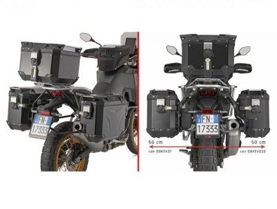 KAPPA 2025/05 STELAŻ KUFRÓW BOCZNYCH MONOKEY CAM SIDE KOVE 800 X PRO 24-25 - POD KUFRY KVG KVOYAGER ALU - PRAWY KVGS33 WCIĘTY