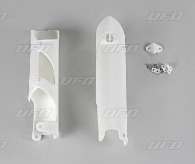 UFO OSŁONY TELESKOPÓW ( AMORTYZATORÓW ) PRZEDNICH KTM SX/SXF 07-14, EXC 08-15 KOLOR BIAŁY OEM 7800109410004