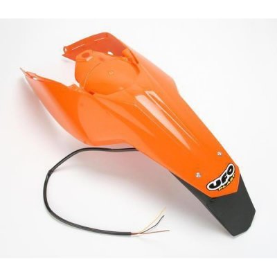 UFO BŁOTNIK TYŁ KTM SX/SXF 11-13 Z LAMPĄ KOLOR POMARAŃCZOWY ( ENDURO Z LAMPKĄ LED )