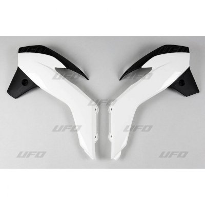 UFO OSŁONY CHŁODNICY KTM SX 13-17 KOLOR OEM 17 (BIAŁY/CZARNY)