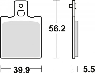 TRW ZF KLOCKI HAMULCOWE KH47/2 ORGANIC YAMAHA TZR 125 91-95, TYŁ