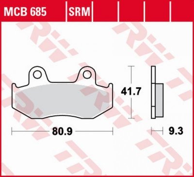 TRW ZF KLOCKI HAMULCOWE KH411 SINTER HONDA SCV 110 LEAD 08-09, CH 125 SPACY 94-99, PS 125/150 06-13, SES 125/150 02-06, PRZÓD, S