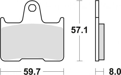 TRW ZF KLOCKI HAMULCOWE KH254 SINTER STREET VT 750 10-15 CB 1300 98-02 CB 1300 X4 97-99, KAWASAKI ZX7RR 96-99, TYŁ (PROMOCJA)