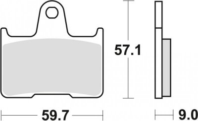 TRW ZF KLOCKI HAMULCOWE KH254 SINTER STREET SUZUKI GSXR 600 04-05, GSF 650 05-06, GSXR 750 04-05, GSX 1400 01-07, TYŁ