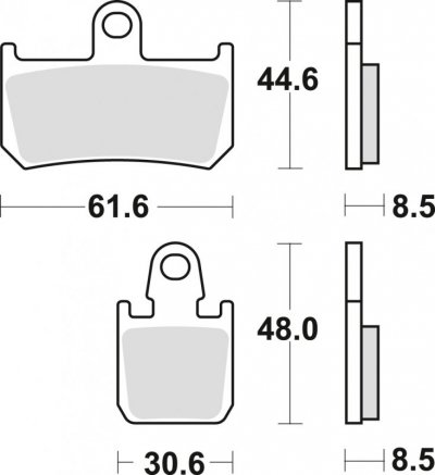 TRW ZF KLOCKI HAMULCOWE KH442/4 SINTER STREET YAMAHA R1 06-14, MT-01 05-12, XV 1700 09-16, PRZÓD