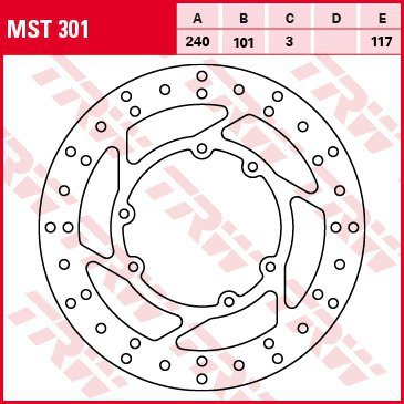 TRW ZF TARCZA HAMULCOWA PRZÓD HONDA CR 125 / 250 95-07, CRF 250 / 450 R / X 04-17 (PROMOCJA)