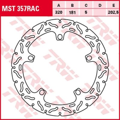 TRW ZF TARCZA HAMULCOWA PRZÓD BMW S 1000R 09-, S 1000RR 09-18, S 1000XR 15-19, R 1100S 01-05, R 1150R/RS/RT 00-06, K 1200GT/LT/R