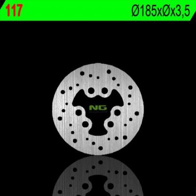 NG TARCZA HAMULCOWA TYŁ SUZUKI RMX 50 97-02 (185X3,5) (6X15,5MM)
