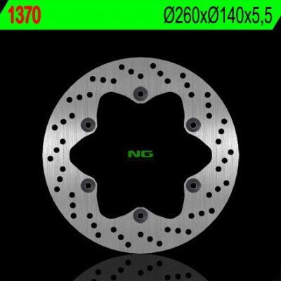 NG TARCZA HAMULCOWA TYŁ SUZUKI B-KING / ABS 1300 08-11, B-KING KONZEPT 1300 12-13 (260X140X5,5MM) (6X10,25MM)