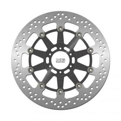NG TARCZA HAMULCOWA PRZÓD APRILIA RSV4/TUONO 15-20 (330X64X5MM) (6X8,5MM) PŁYWAJĄCA (ŚRODEK ALUMINIOWY)
