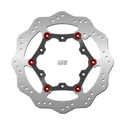 NG TARCZA HAMULCOWA PRZÓD AJP PR4 125 05-09, BETA ALP 4.0 05, GAS GAS EC250/300 96-20 (260X108X3MM) (6X6,5MM) WAVE PŁYWAJĄCA